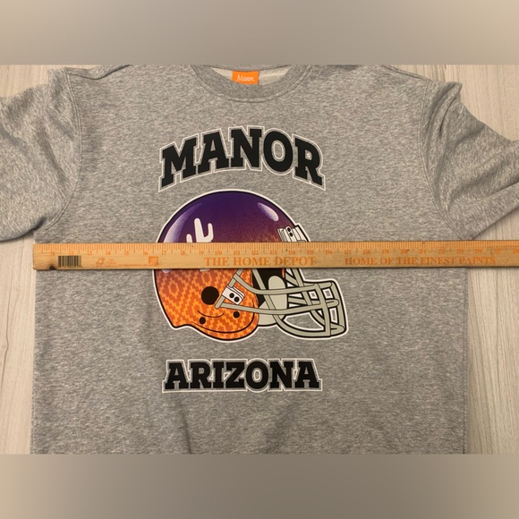 NWT Manor Arizona Gray Super Bowl LVII NFL Origins Retro Pullover Sweatshirt - Picture 8 of 8